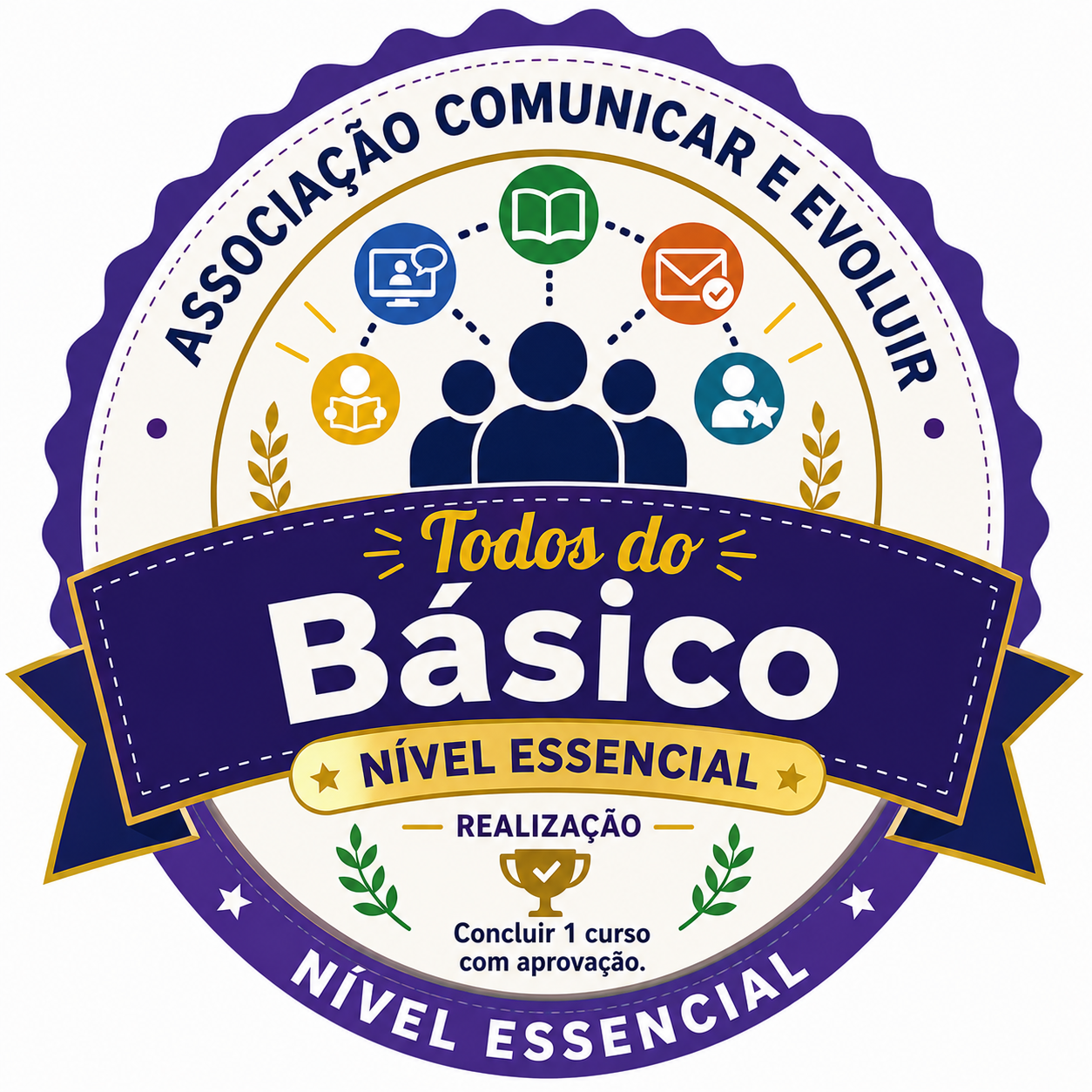 Todos do Básico NIVEL ESSENCIAL REALIZACAO Concluir 1 curso com aprovação.