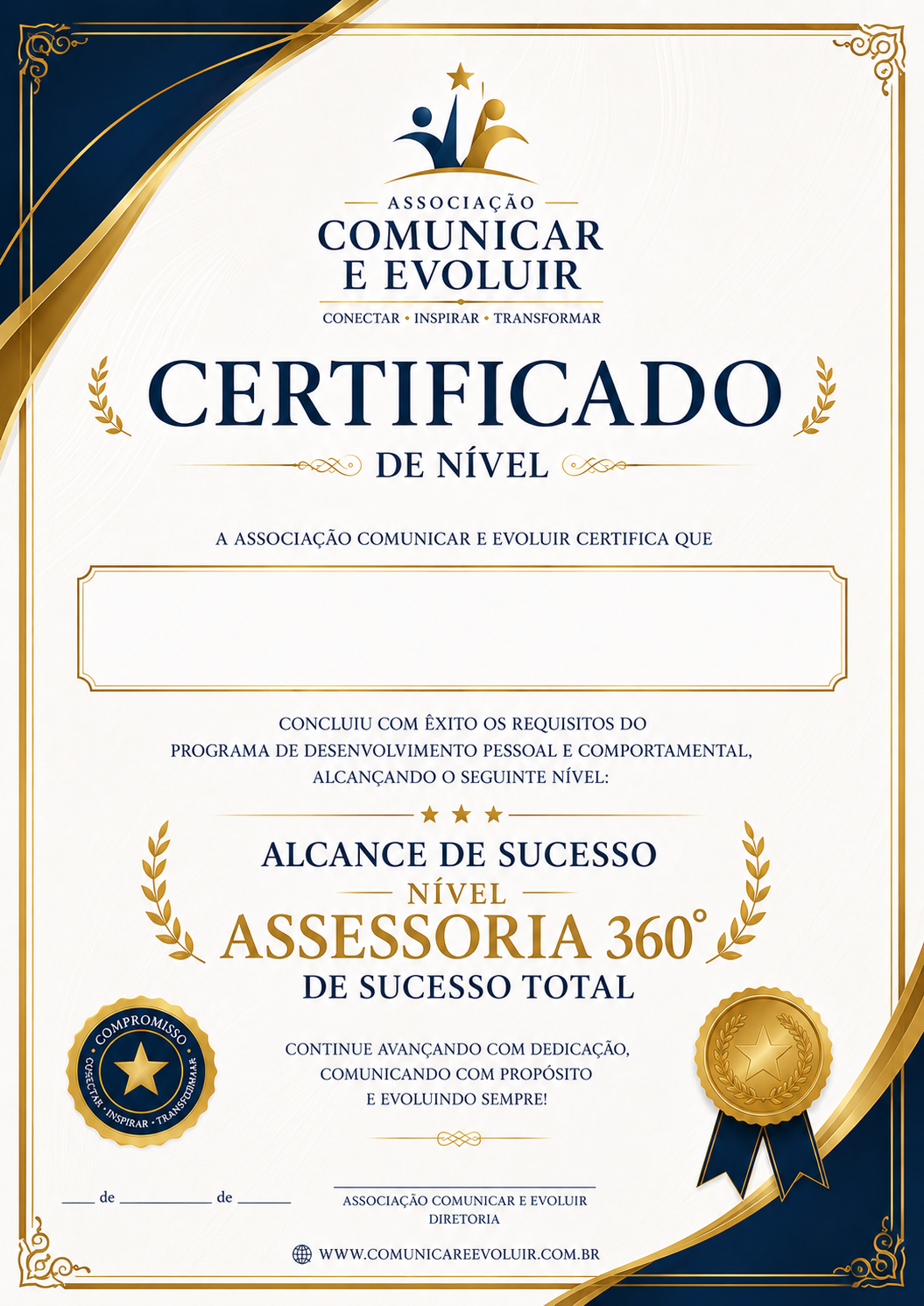 CERTIFICADO DE NIVEL ASSOCIADO NIVEL Assessoria 360°