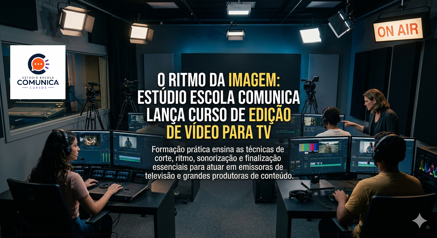 O Ritmo da Imagem: Estúdio Escola Comunica Lança Curso de Edição de Vídeo para TV