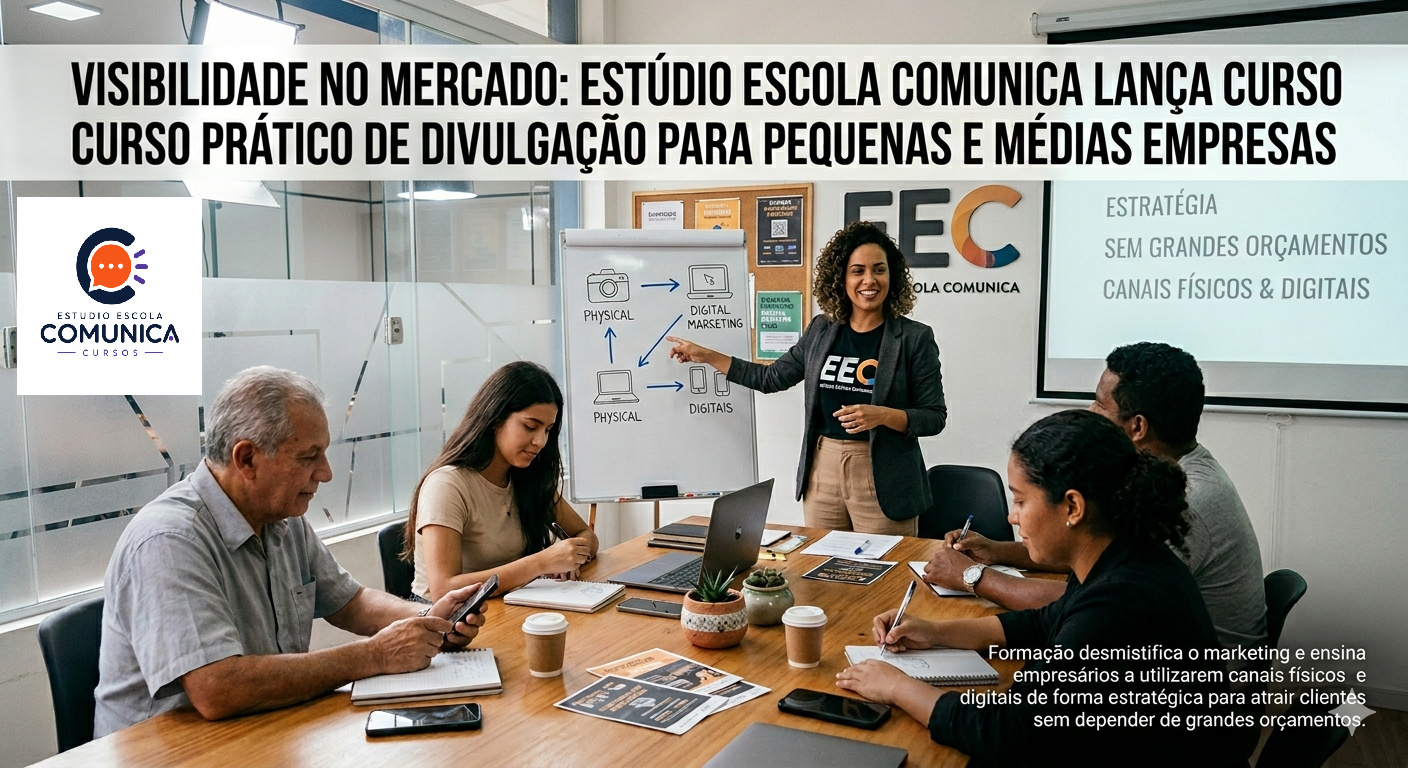 Visibilidade no Mercado: Estúdio Escola Comunica Lança Curso Prático de Divulgação para Pequenas e Médias Empresas